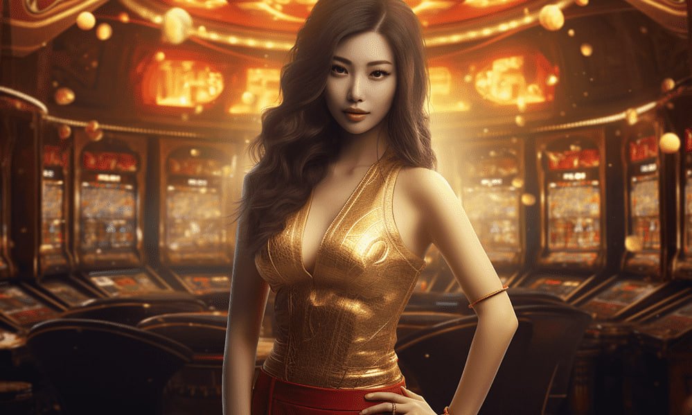 Live blackjack dealer and gaming table at menthol 4d studio